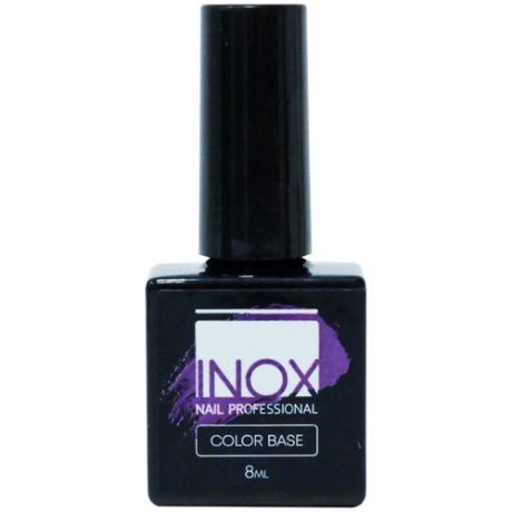 INOX nail professional Базовое покрытие Color Base, черный, 8 мл