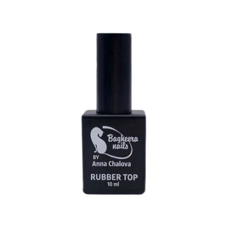 Bagheera Nails Верхнее покрытие Rubber Top, прозрачный, 10 мл