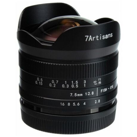 Объектив 7artisans 7.5mm F2.8 II Canon EOS-M, черный