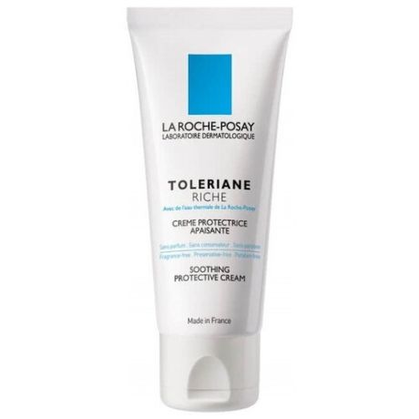 La Roche-Posay Toleriane Riche Успокаивающий защитный крем для кожи лица, склонной к аллергическим реакциям, 40 мл