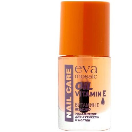 Масло Eva Mosaic Nail Care увлажняющее с витамином E для кутикулы и ногтей, 10 мл