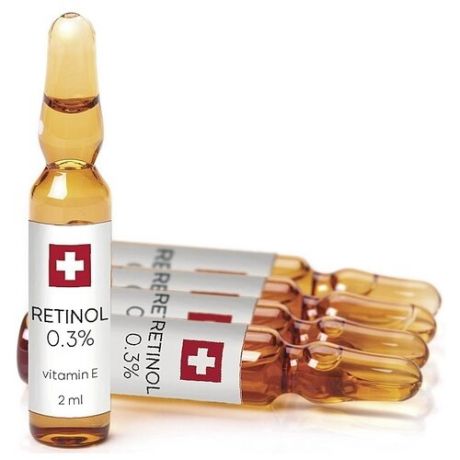 TETe Cosmeceutical Retinol Ampoule 0.3% Сыворотка для лица с ретинолом, 2 мл , 5 шт.