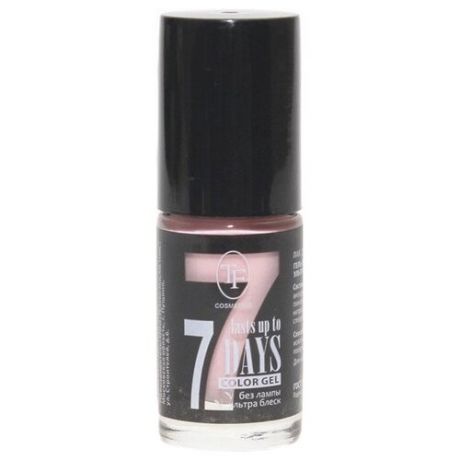 TF Cosmetics Лак для ногтей 7 days Color Gel, 8 мл, №252 черный