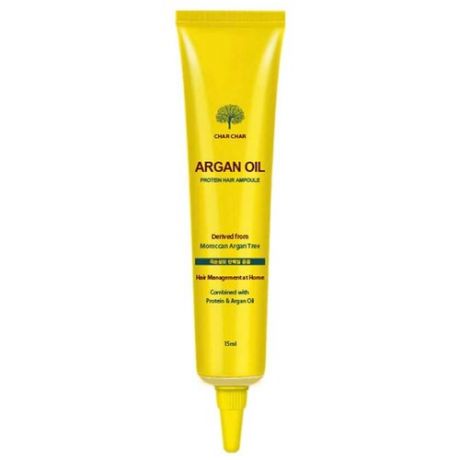 Char Char Argan Oil Protein Hair Ampoule - Чар Чар Арган Ойл Сыворотка для восстановления волос с аргановым маслом, 15 мл -