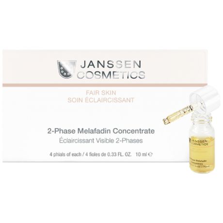 Janssen 2- Phase Melafadin Concentrate - Янссен Двухфазный осветляющий комплекс, 4 х 10 мл -