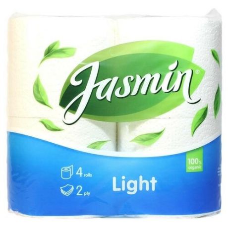 Туалетная бумага Jasmin Light двухслойная 4 рул.