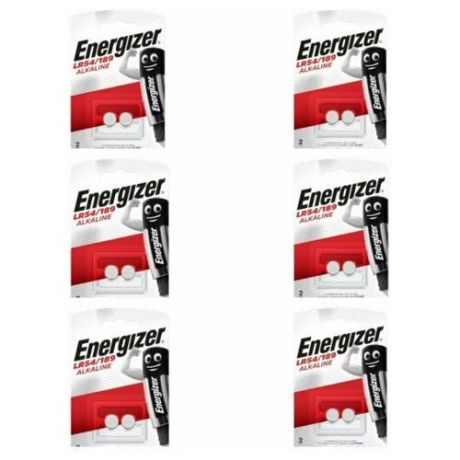 Батарейки Energizer Alkaline LR54/189 6 упаковок по 2 шт