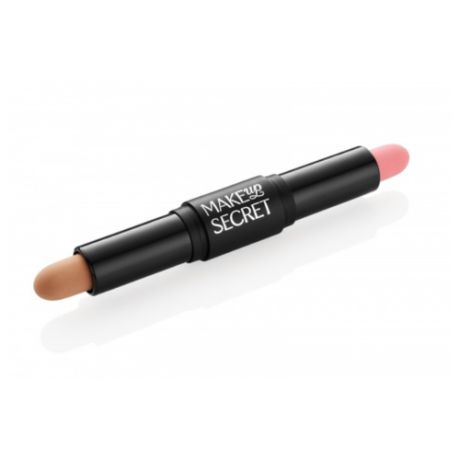 MAKE-UP-SECRET Корректор в стике двойной Double Contour Stick, Bambi + Natural Peach