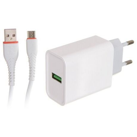 Зарядное устройство Maimi T22 Quick Charge 3.0 1xUSB 22.5W + Cable USB Type- C White