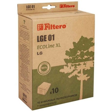 Пылесборник FILTERO LGE 01 (10+фильтр) ECOLine XL (бумажные)