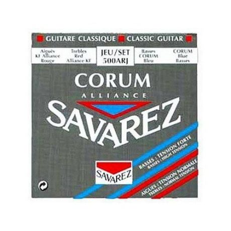 Струны для классической гитары Savarez 500ARJ Corum Alliance Red/Blue medium-high tension