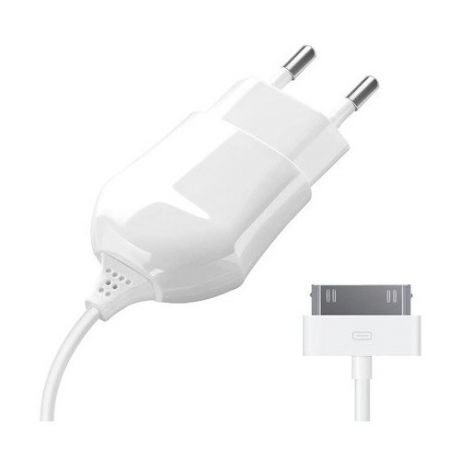 Сетевое зарядное устройство 30-pin для Apple 1A, белый, белый, Deppa 23124