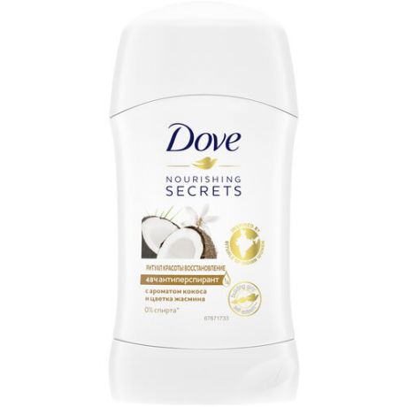 Dove, Антиперспирант Nourishing Secrets Ритуал красоты Восстановление, стик, 40 мл