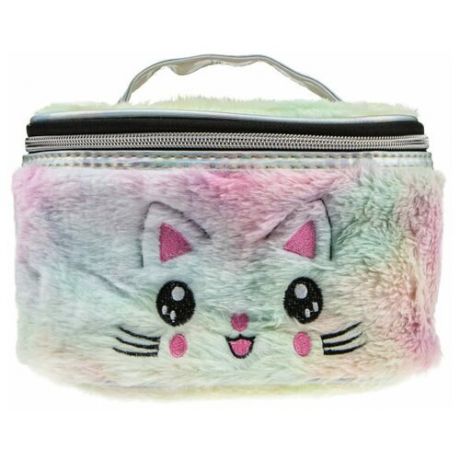 Lukky плюшевая косметичка- чемоданчик "Кошка", розовая