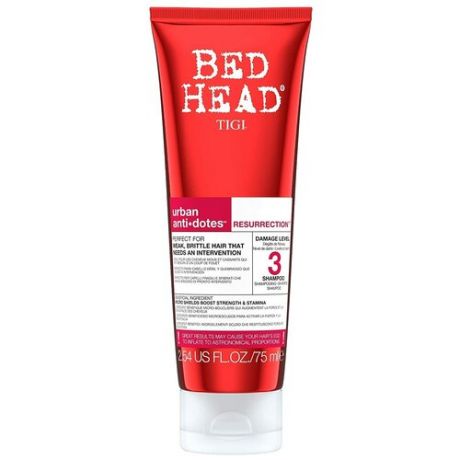 Шампунь для ослабленных волос TIGI Bed Head Urban Antidotes Resurrection, 250 мл