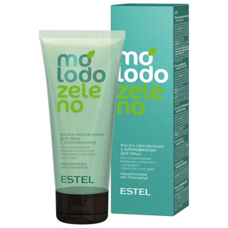 Estel Professional Маска-увлажнение MOLODO ZELENO для лица с хлорофиллом, 100 мл