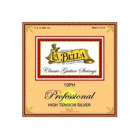 La Bella High Tension Silver 10PH струны для классической гитары, нейлон+серебро