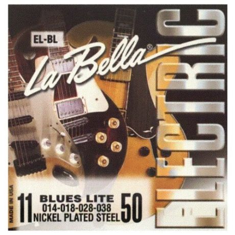 La Bella Electrics Nickel Plated Round Wound Blues Light EL-BL (11-52) струны для электрогитары