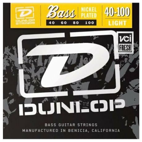 Dunlop Electric Bass Stainless Steel Light DBS40100 (40-100) струны для бас-гитары