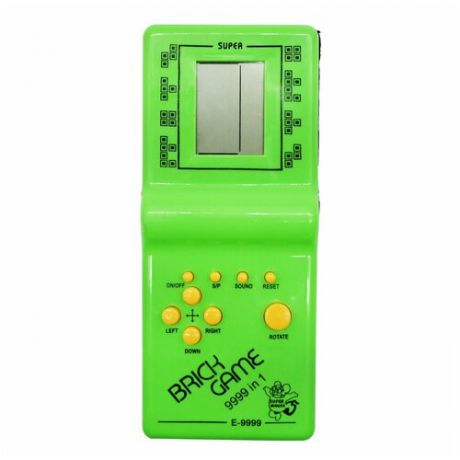 Игровая консоль Тетрис классический Skiico / Игра для детей тетрис зелёный