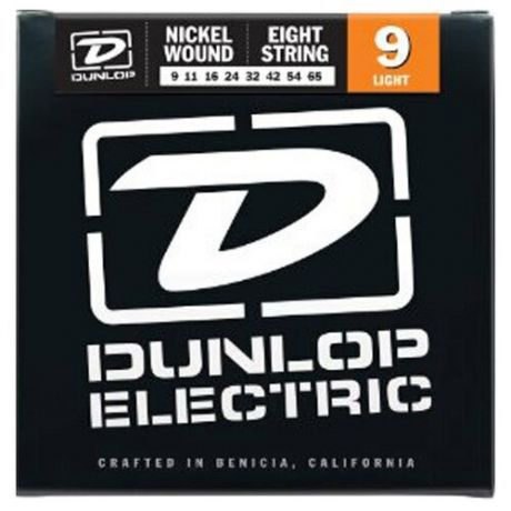 Dunlop Electric Nickel Wound Light 8-String DEN0965 (9-56) струны для электрогитары, 8 струн