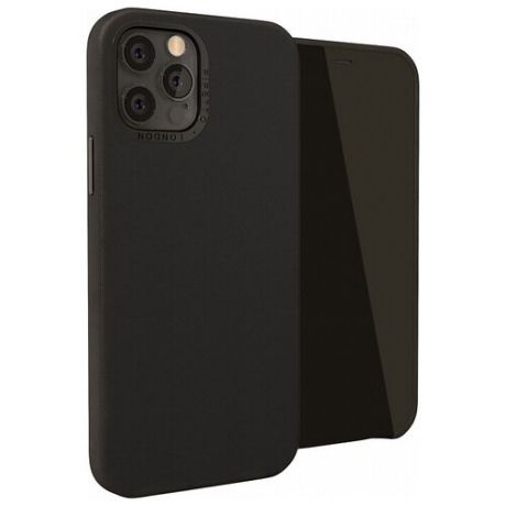 Чехол Pipetto Magnetic Leather Case + Mount для iPhone 12/12 Pro (6.1), черный (P063-77-O)