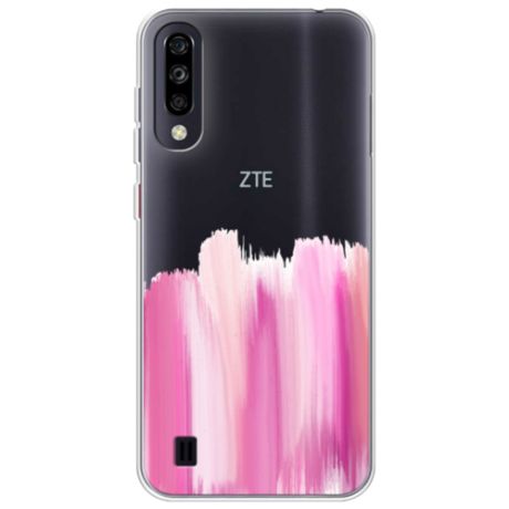 Силиконовый чехол Розовые мазки краски на ZTE Blade A7 (2020) / ЗТЕ Блэйд A7 2020
