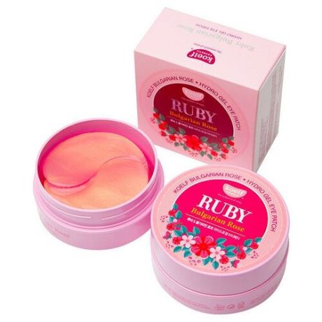 Koelf Патчи для глаз с рубиновой пудрой и розой Ruby Bulgarian Rose Eye Patch