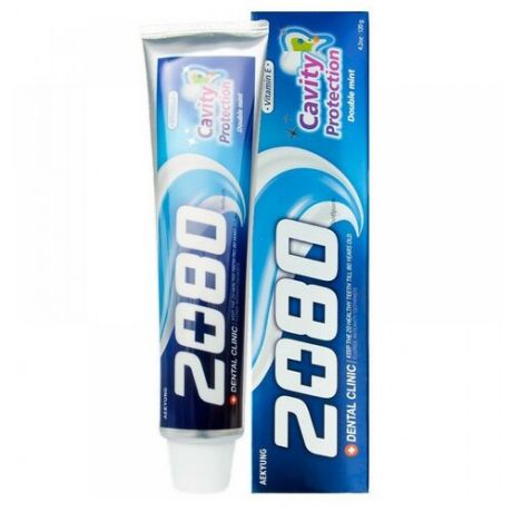 Dental Clinic 2080 Зубная паста с двойной мятой и витамином Е Double mint Vitamin E