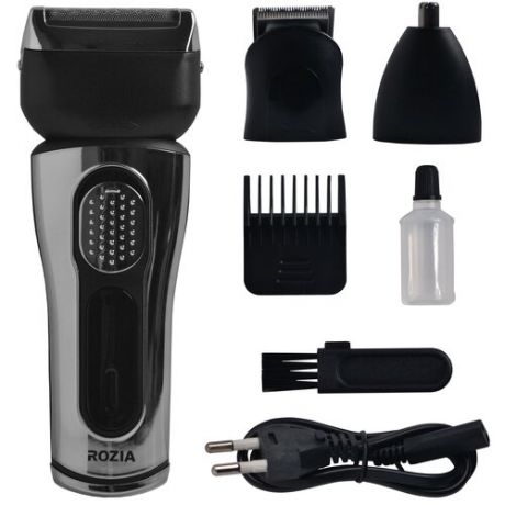 Электробритва Rozia HQ5201 3в1, Профессиональная машинка для стрижки бороды и усов 3в1, черный