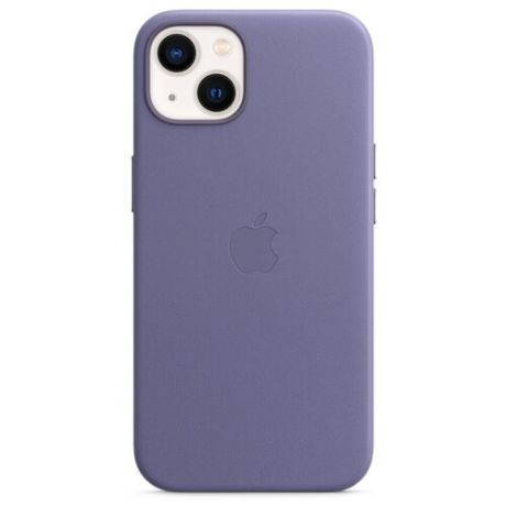 Чехол Apple Кожаный чехол MagSafe для iPhone 13, «сиреневая глициния»