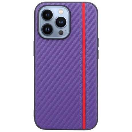 Чехол накладка для Apple iPhone 13 Pro G-Case Carbon, фиолетовая