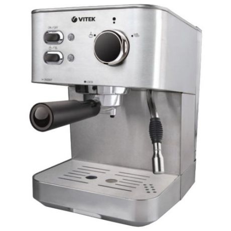 Кофеварка рожковая VITEK VT-1515 ST, серебристый