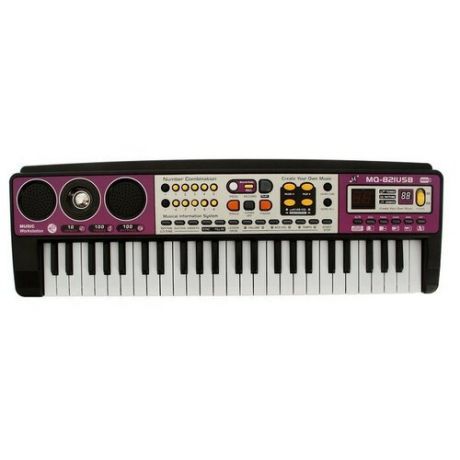 Синтезатор Zabiaka MQ-821USB черный/розовый
