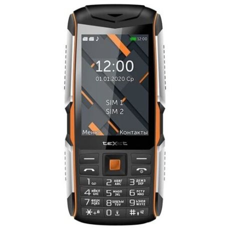 Телефон teXet TM-D426, черный/оранжевый