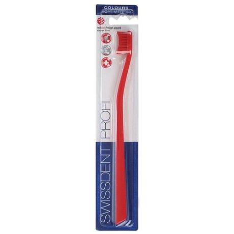 Зубная щетка SWISSDENT Profi Colours Soft-Medium, black/red/blue, 3 шт.