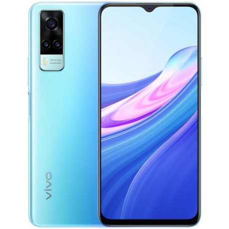 Смартфон vivo Y31 4/128 ГБ, черный асфальт