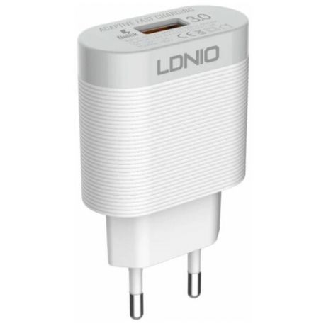 Сетевое зарядное устройство LDNIO A303Q + Micro USB, белый