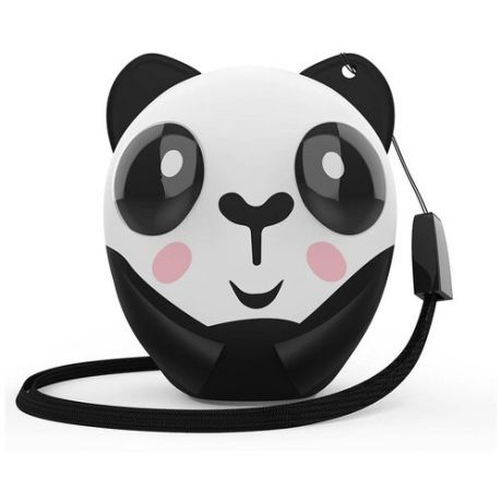 Портативная акустика HIPER ZOO Music Panda, 3 Вт, белый/черный