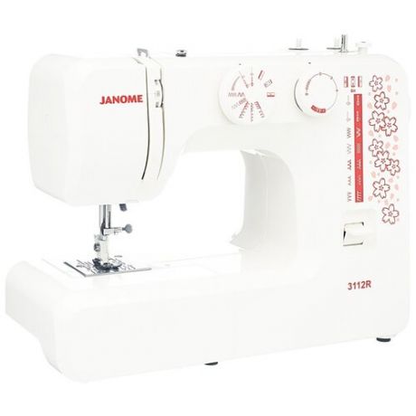 Швейная машина Janome 3112R, white/red