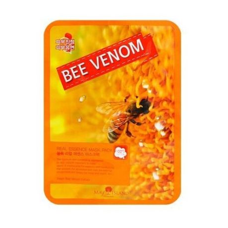 MAY ISLAND тканевая маска Real Essence Bee Venom с экстрактом пчелиного яда, 25 мл, 10 шт.