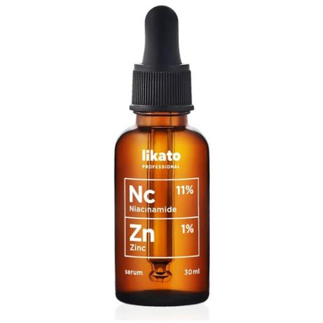 Likato Professional Niacinamide Zinc Serum Сыворотка для лица с ниацинамидом и цинком для контроля жирности кожи и высыпаний, 30 мл