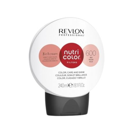 Краситель прямого действия Revlon Professional Nutri Color Filters 3 In 1 Cream 600 Red, 100 мл