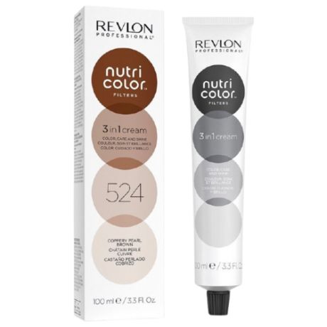 Краситель прямого действия Revlon Professional Nutri Color Filters 3 In 1 Cream 524 Coppery pearl brown, 240 мл