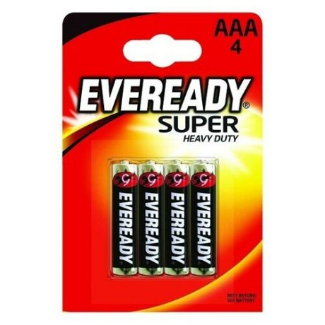 Батарейка EVEREADY Super Heavy Duty ААА/R03, 4 шт.
