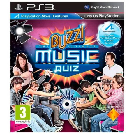 Игра для PlayStation Portable Buzz! The Ultimate Music Quiz, английский язык