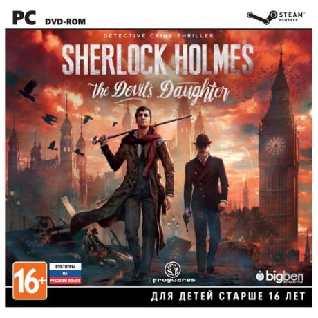 Игра для PlayStation 4 Sherlock Holmes: The Devil's Daughter, русские субтитры