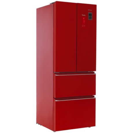 Многокамерный холодильник TESLER RFD-361I RED GLASS