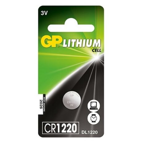 Батарейка GP Lithium Cell CR1220, 1 шт.