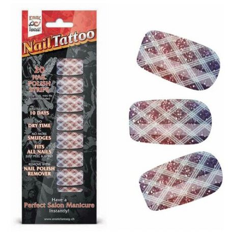 Набор: наклейки Erotic Fantasy Nail Foil фиолетовый леопард
